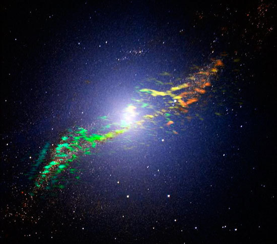 Obtienen en Chile imágenes inéditas de la galaxia Centauro Obtienen en Chile imágenes inéditas de la galaxia Centauro